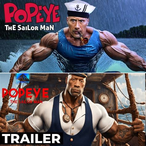 popeye movie 2024|dwayne johnson as popeye.